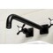 Kingston Brass KS6050BEX Wall Mount Tub Faucet, Matte Black KS6050BEX - alternate 3